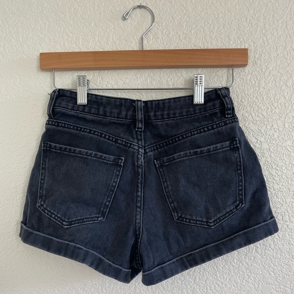 PacSun | Charcoal cuffed denim mom short high rise jean size 24 - Picture 4 of 8